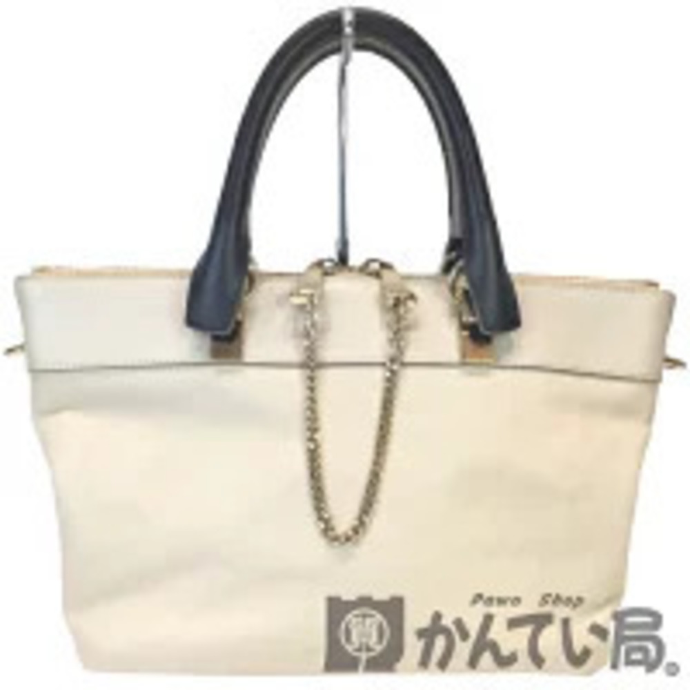 Chloe Baylee Bag Bicolor Ivory White Beige Black Monochrome Handbag Shoulder